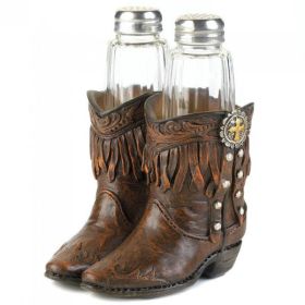 Accent Plus Cowboy Boots Salt & Pepper Set