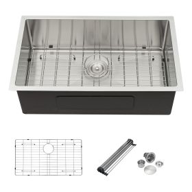 Undermount Kitchen Sink - 32"x19" Stainless Steel 16 Gauge Deep Single Bowl Sinks