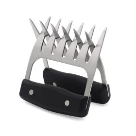 Steel/Plastic Meat Shredder Claws BBQ Claws Pulled Meat Handler Fork Paws for Shredding All Meats Accessories Kitchen Tools Paws (Ships From: China, Color: Yx221113-Steel1)