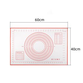 1pc Silicone Kneading Board; Thicken Multifunctional Non-stick; Roll Up Receive Kneading Pad; 40*60cm/15.7*23.6in; 26*29cm/10.2*11.4in (Color: Red, size: 15.7*23.6In)